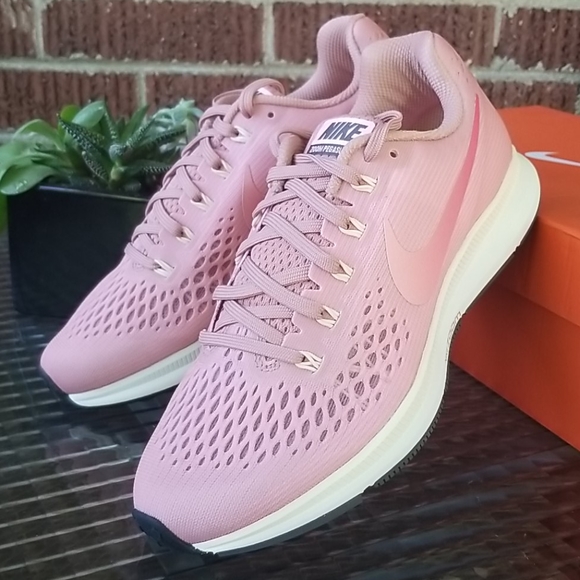 Nike Air Zoom Pegasus 34 Running Wide Width Pink - Picture 2 of 10